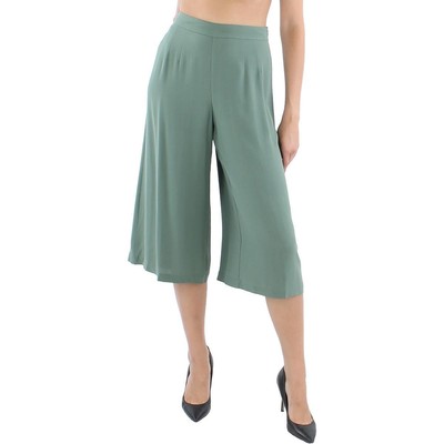 

Женские зеленые шелковые свободные брюки-палаццо до щиколотки Eileen Fisher  BHFO 1215, Зеленый