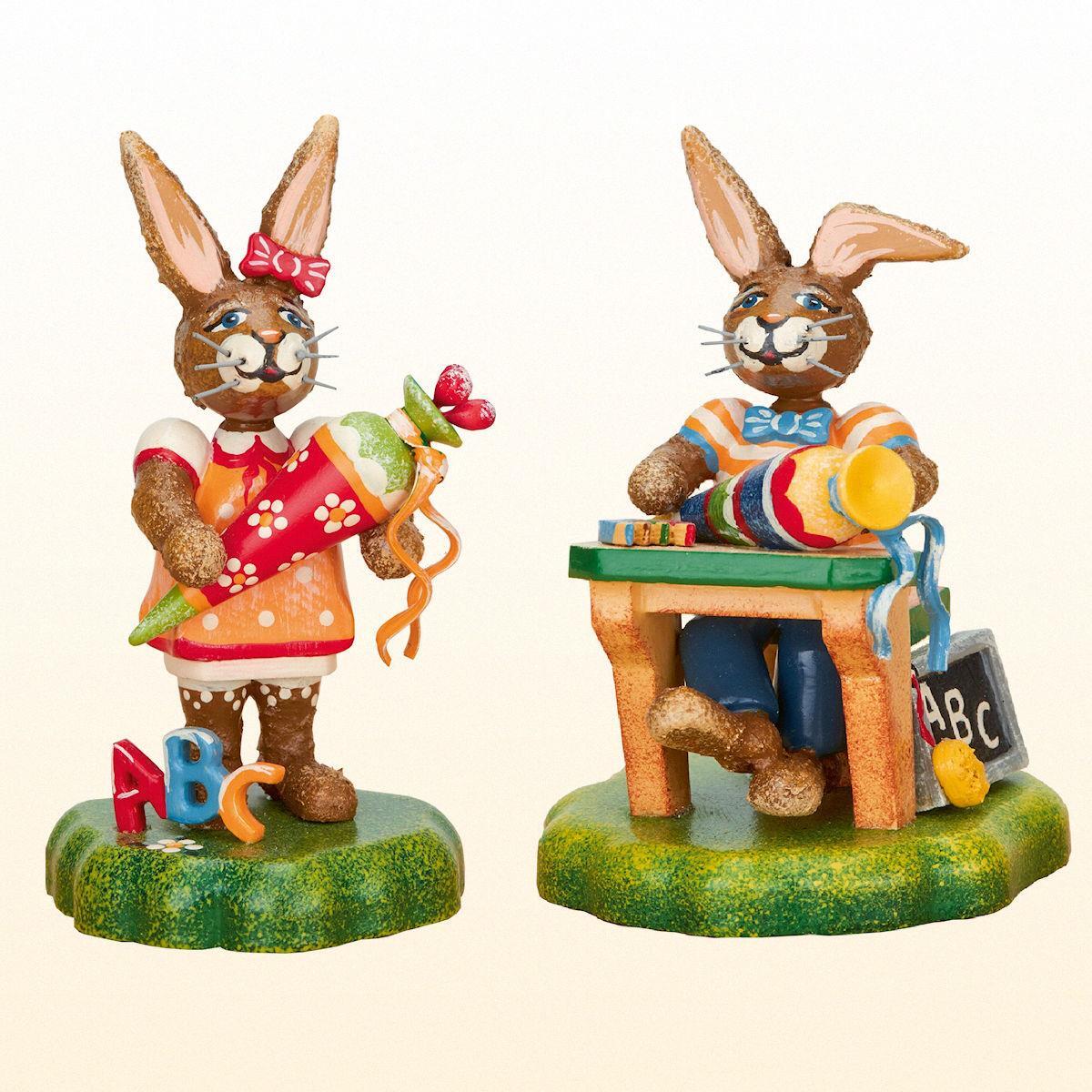 Original Hubrig Hasenschule Felix & Finchen's erster Tag 2erSet Erzgeb. neu 2018