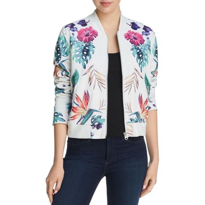 

Женский белый бомбер из искусственной кожи цвета морской волны, пальто  BHFO 9553, Off white, PVLJ2141A