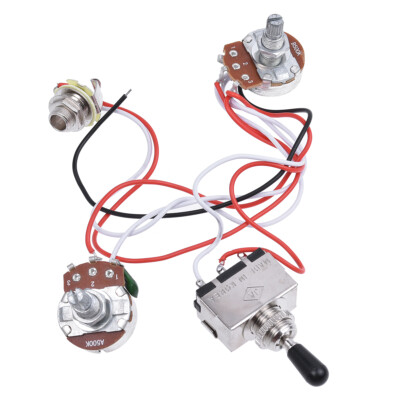 Electric Guitar Wiring Harness Kit 3 Way Toggle Switch 1v1t For Guitar Parts