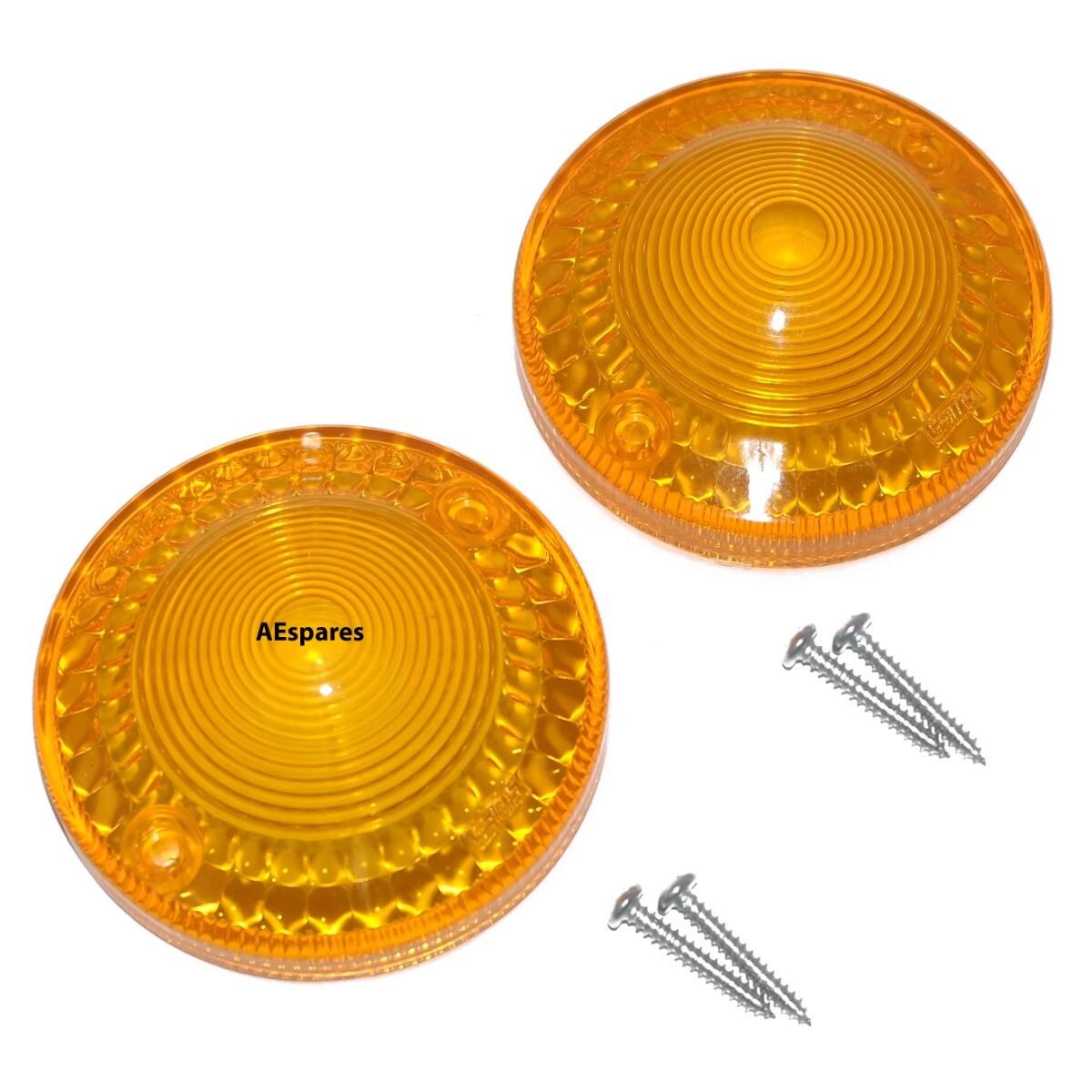 Fits Royal Enfield and Yamaha Blinker Turn Signal Indicator Lens Set Yellow 