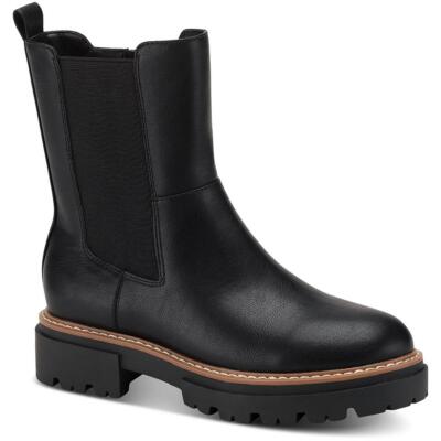 Sun + Stone Женские черные ботильоны Burklee Shoes 8 среднего размера (B,M) BHFO 8955