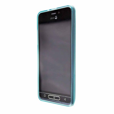 caseroxx TPU-Case for Doro 8035 in light blue + screen Protector