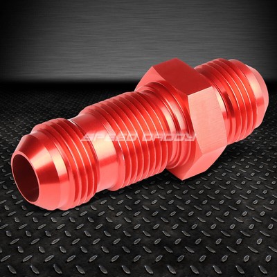 8AN AN-8 НАРУЖНАЯ РЕЗЬБА 7/8 ПРЯМАЯ ПЕРЕГОРОДКА С РАСШИРЯЮЩИМСЯ ОТВЕРСТИЕМ ИЗ КРАСНОГО АЛЮМИНИЯ С ОТДЕЛКОЙ