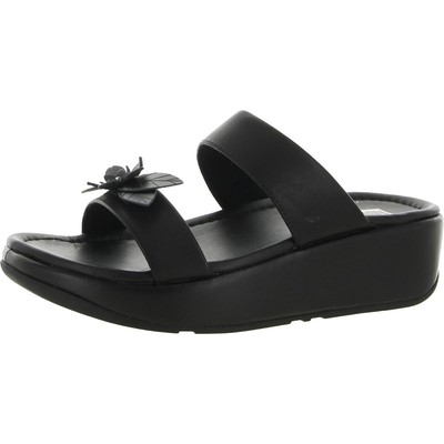 

Fitflop Женские повседневные сандалии на танкетке без шнуровки FINO SLEEK FLORAL BHFO 3147, All black, FINO SLEEK FLORAL