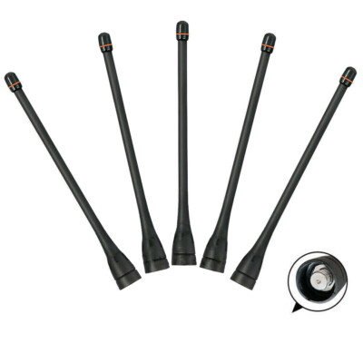 5pcs UHF Antenna MX For ICOM IC-F21S IC-F21 IC-F30GT IC-F43GT IC-F3 IC-F4 Radio