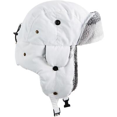 Stetson Mens White Faux Fur Cold Weather Warm Trapper Hat L BHFO 6020