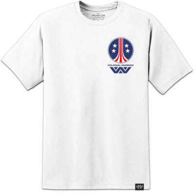 Aliens ARMAT T Shirt Xenomorph USCM Colonial Marines M41A Weyland Yutani Sulaco.