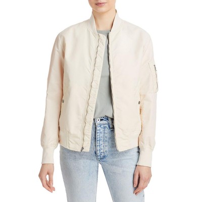 

Женский короткий спортивный бомбер цвета слоновой кости Rag - Bone, пальто  BHFO 4823, Vanilla, Manston