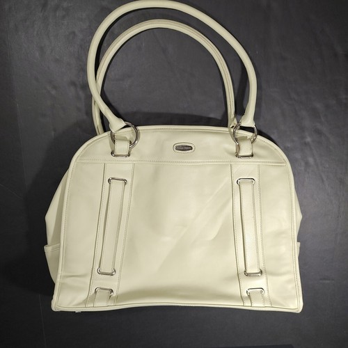 Nine West Mint Green XL Shoulder Bag Tote Purse Laptop Tablet Holder Bottom Stud