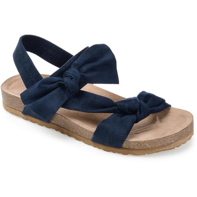

Женские сандалии из искусственной замши Journee Collection Xanndra с ремешками и бантом BHFO 5548, Xanndra
