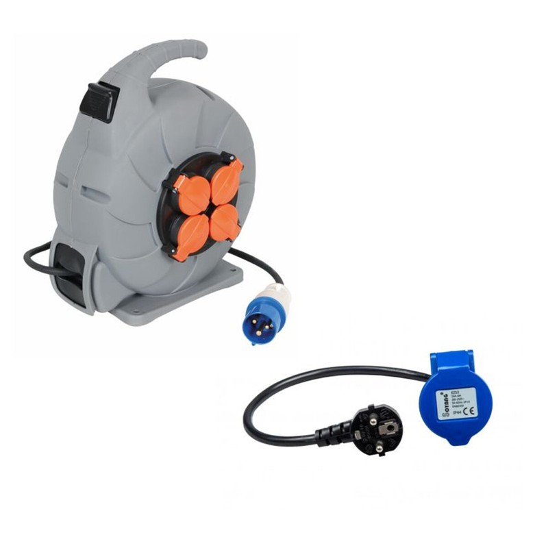 Pack Inovtech Enrouleur Electrique Automatique Mobile Cee 15m + Antarion Adaptat