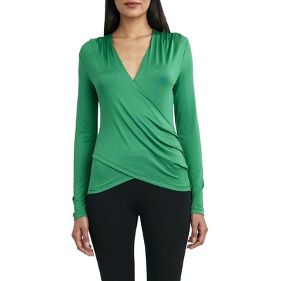 

BCBGMAXAZRIA Женская блуза с длинным рукавом и сборками, First tee