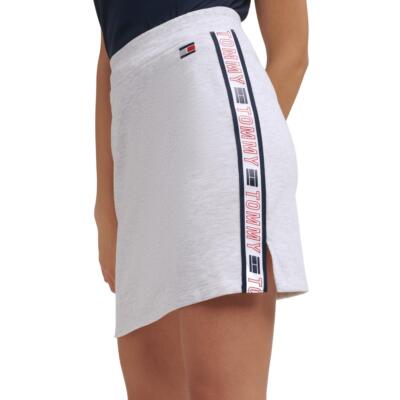 

Женская серая мини-юбка с логотипом Tommy Hilfiger Sport  BHFO 9156, White stone heather
