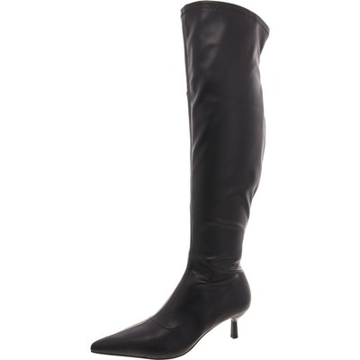 Madden Girl Womens Deserai Black Over-The-Knee Boots 11 Medium (B,M) BHFO 5071