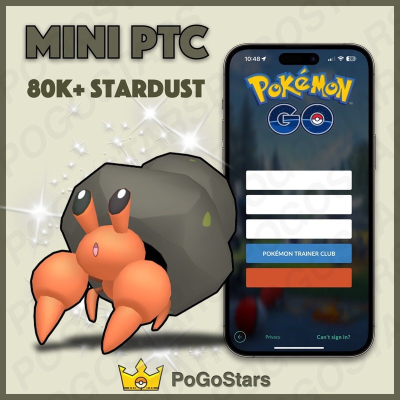 Compte Pokémon Go – Shiny X5 Aléatoires + 80k Stardust, Digital (compte à Part)