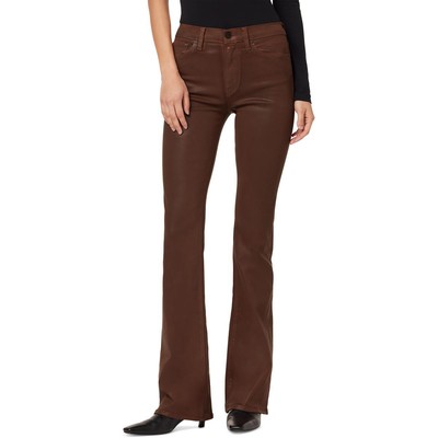 Джинсы Hudson Womens Nico из джинсовой ткани с коричневым покрытием и прямыми штанинами до щиколотки 27 BHFO 5382