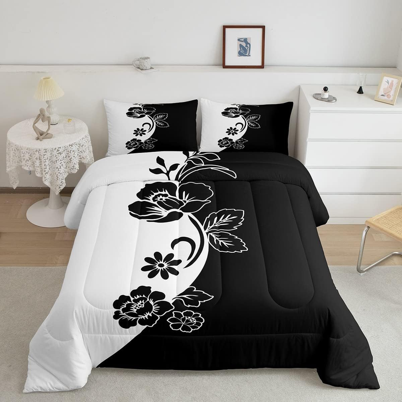 ,modern Floral Bedding Set For Adults Tee