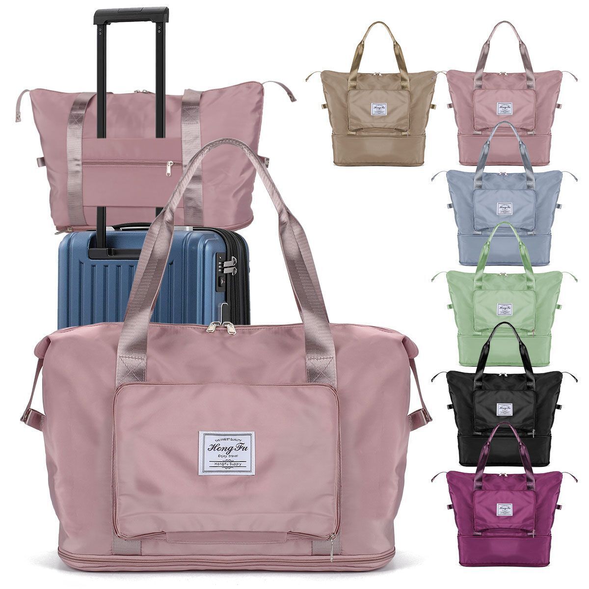 Folding Bags Waterproof Tote Duffle Bag Handbag Large Capaci
