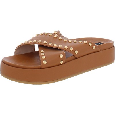 

Женские сандалии без шнуровки Aqua Krisa Brown, 9, средний (B,M), BHFO 7658, Коричневый