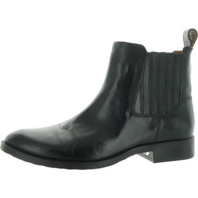 Franco Sarto Womens Linc Leather Ankle Block Heel Chelsea Boots Shoes BHFO 6254