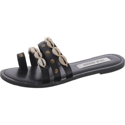 Женские босоножки Steve Madden Seashore Black Slide 5.5 среднего размера (B,M) BHFO 8203