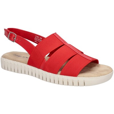 Легкие уличные женские босоножки Maggie Red Comfort на плоской подошве шириной 9 см (C, D, W) BHFO 5893