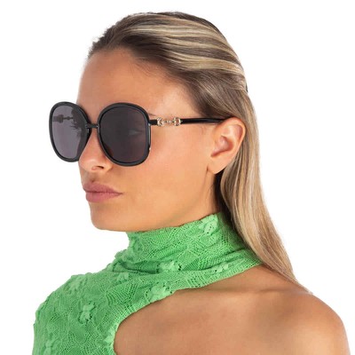 Pre-owned Gucci Grey Square Ladies Sunglasses Gg0892sa 001 60 Gg0892sa 001 60 In Gray