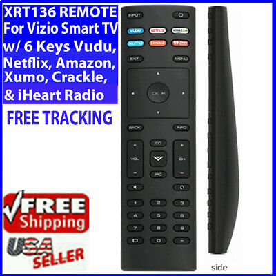 XRT136 for Vizio Smart TV Remote Control w Vudu Amazon 