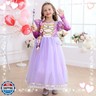 Luzlen Rapunzel Dress for Girls Toddler Purple Princess Costume for Halloween Birthday Party Cosplay Purple, 2-3T(Tag 100)