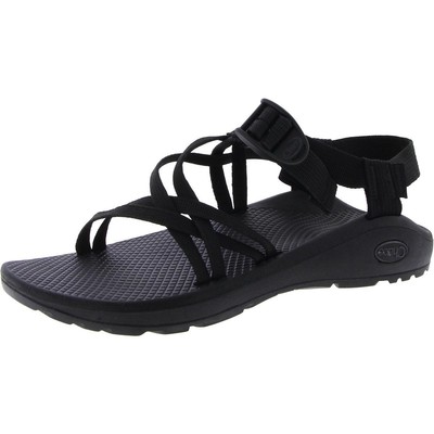 Женские черные босоножки на плоской подошве с открытым носком Chaco 9 Medium (B,M) BHFO 8018