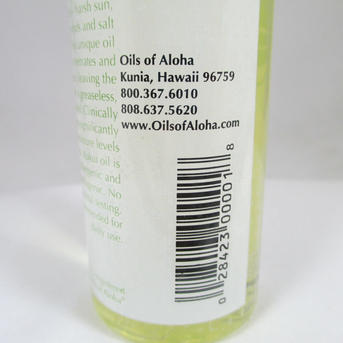 Oils of Aloha Kukui Moisturizer Soothing Relief for Dry Skin Fragrance Free 4 oz