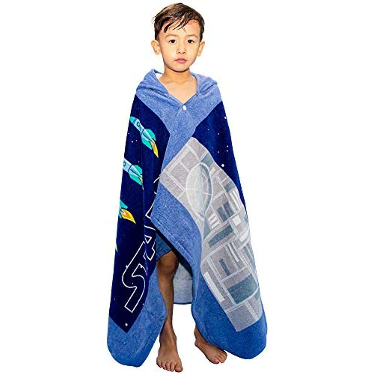 boys hooded poncho towel