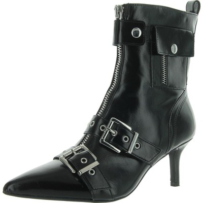 Wild Pair Womens Moonbeam Faux Leather Strappy Booties Shoes BHFO 0197