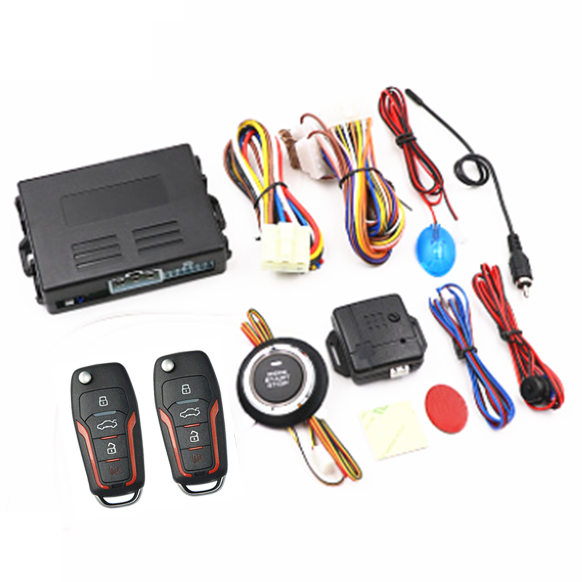 Car SUV Keyless Entry Engine Start Alarm System Push Button Remote Starter Stop