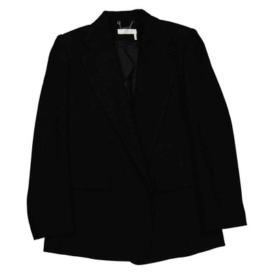 Pre-owned Chloé Chloe Ladies Black Single-breasted Open-front Blazer