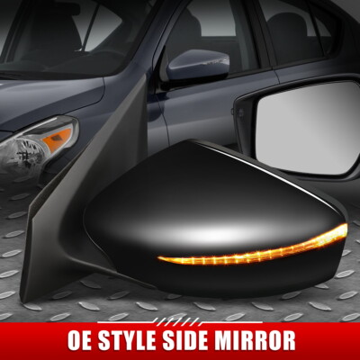 ДЛЯ 15-17 NISSAN VERSA OE STYLE С ЭЛЕКТРОПРИВОДОМ + УКАЗАТЕЛЬ ПОВОРОТА, ЗЕРКАЛО ЛЕВОЙ БОКОВОЙ ДВЕРИ ВОДИТЕЛЯ