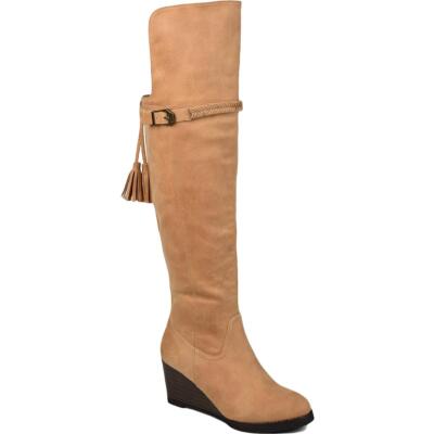 

Женские ботинки на танкетке Journee Collection Jezebel Tan, обувь 7, средний (B,M) BHFO 4098