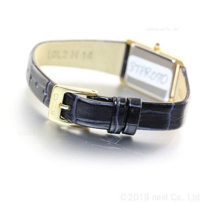 Pre-owned Seiko Selection Nano Universe Stpr070 Black Gold Solar Women's Watch With Box