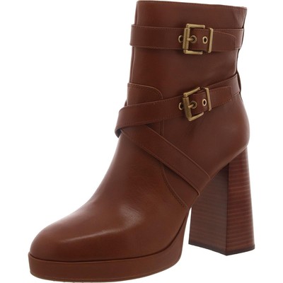 Vince Camuto Womens Coliana Tan Leather Booties Shoes 9 Medium (B,M) BHFO 8258
