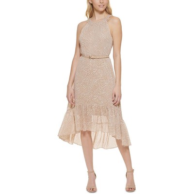 

Женское платье Tommy Hilfiger с принтом до середины икры и поясом на бретельках BHFO 2880, Sand/ivory