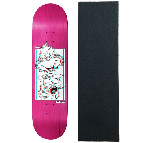 Birdhouse Skateboard Deck Jaws 3D Animals 8.38" x 32" Assorted with Grip