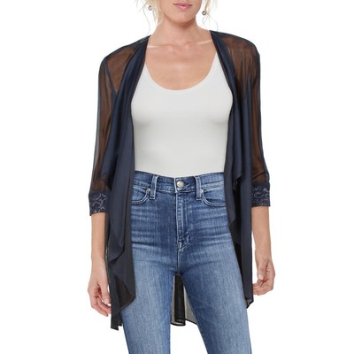 

Женский темно-синий сетчатый пиджак R-M Richards Petites  BHFO 9950, Navy