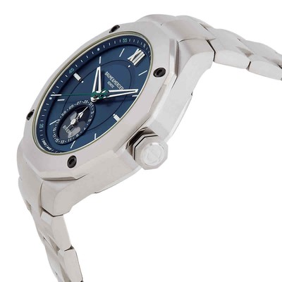 Pre-owned Baume & Mercier Baume Et Mercier Riviera Automatic Blue Dial Men's Watch M0a10682