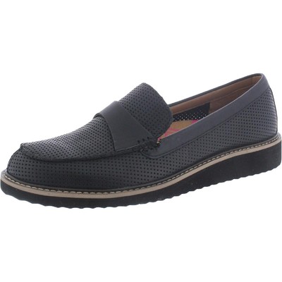 

Черные кожаные лоферы Comfortiva Womens Laina 9 Medium (B,M) BHFO 4431, Черный