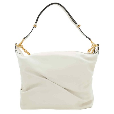 Pre-owned Jimmy Choo Diamond Soft Hobo Shoulder Bag Diamond Soft Hobo/m-latte/gold