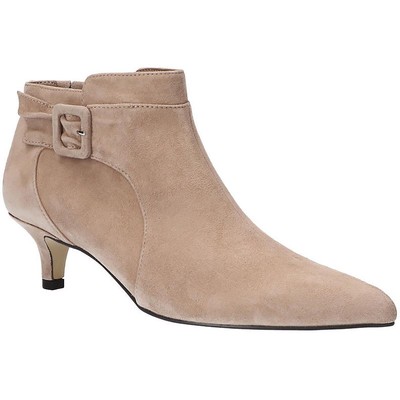 Bella Vita Womens Bindi Taupe Suede Ankle Boots Shoes 10 Medium (B,M) BHFO 6702