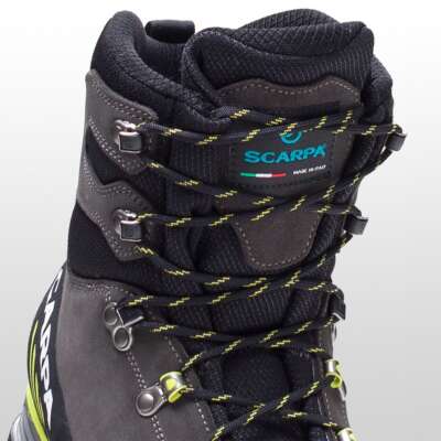 Pre-owned Scarpa Manta Tech Gtx Mountaineering Boot - Men's Shark/lime, 44.0