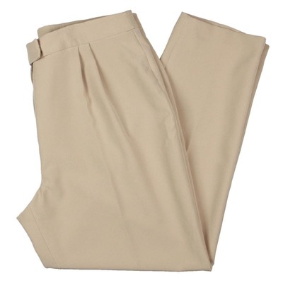 Женские бежевые плиссированные брюки в деловом стиле Anne Klein 6 BHFO 5430