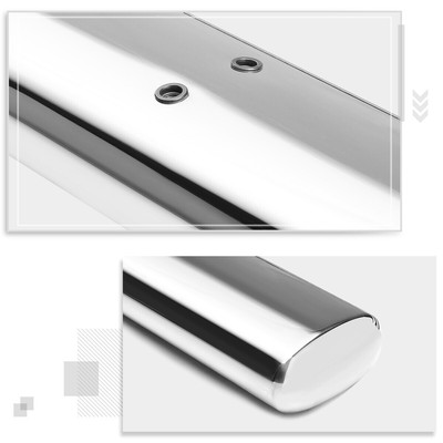 For 04-14 Ford F150 Ext/Super Cab Oval 4"Side Step Nerf Bar Running Board Chrome